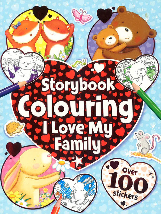 Storybook Colouring I Love My Family