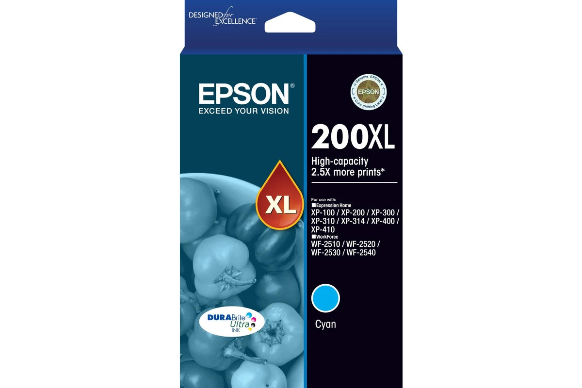 Epson 200 HY Cyan Ink Cart
