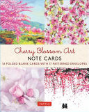CHERRY BLOSSOM ART 16 NOTE CARDS.