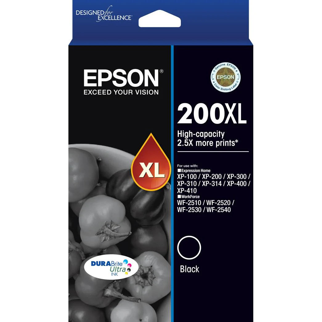 Epson 200 HY Black Ink Cart