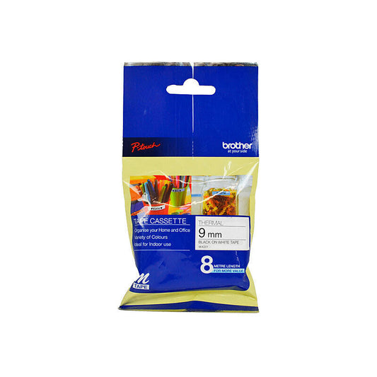 label tape brother plastic black on whi