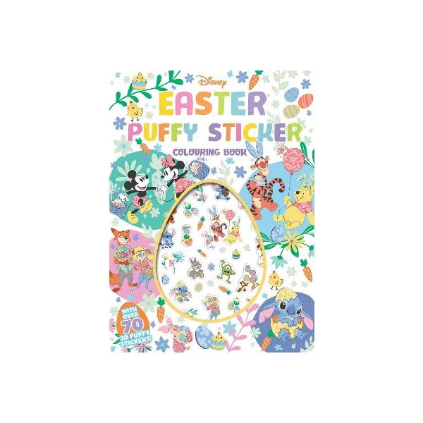 DISNEY: EASTER PUFFY STICKER COLOURING BOOK